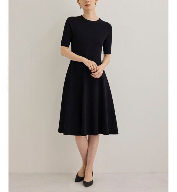 ROPE「【洗える】ニットセットアップワンピース【セレモニー/通勤対応】」|ワンピース|