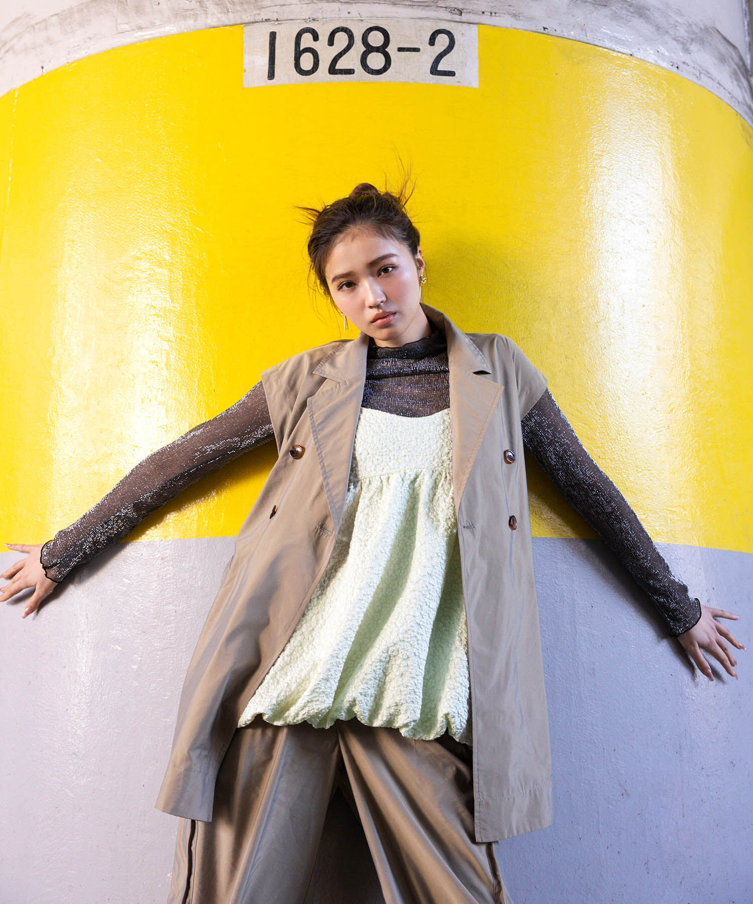 VIS「【セットアップ対応】マルチWAYミドル丈ジレトレンチコート」|トレンチコート|