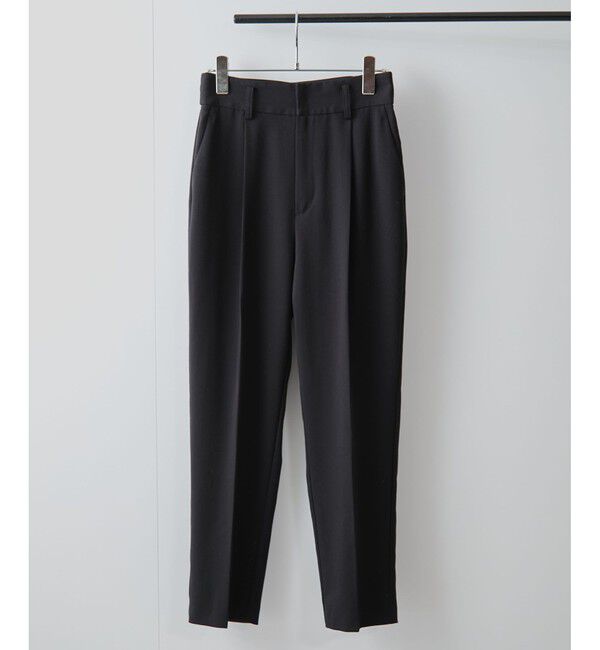VIS「【洗える/防シワ】ツイルワンタックテーパードパンツ」|チノ|