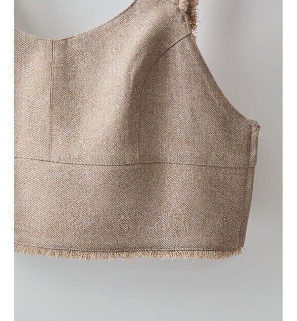 VIS「サマーツイードフリンジビスチェ」|ベスト・ジレ|