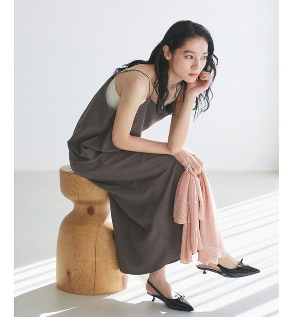 VIS「【WEB限定】【洗える】マルチWAYキャミワンピース」|ワンピース|チャコール(06)