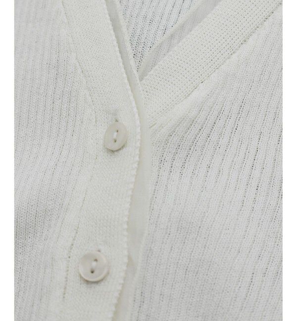 VIS「【WEB限定】シアーフリルサマーニットベスト」|ベスト・ジレ|