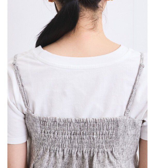 VIS「【洗える】アシンメトリーキャミビスチェ」|キャミソール|