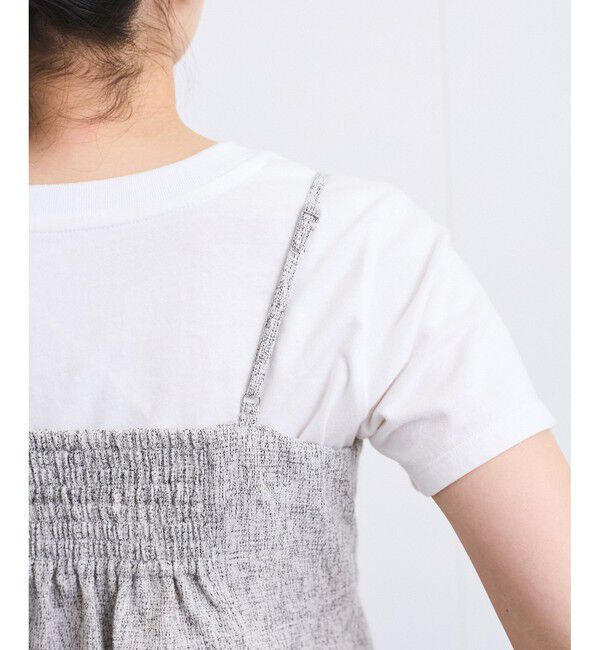 VIS「【洗える】アシンメトリーキャミビスチェ」|キャミソール|