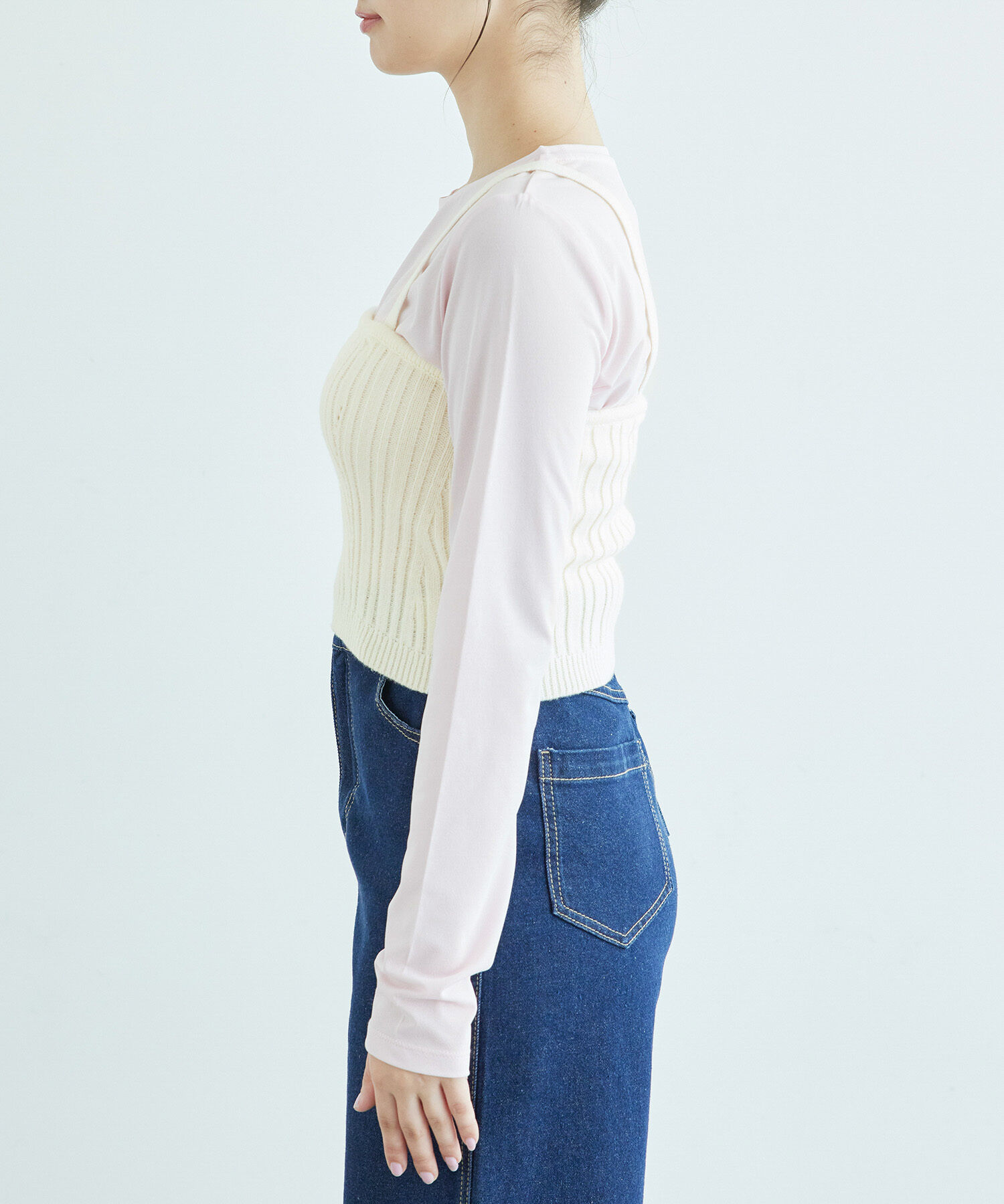 Rope&rsquo;Picnic「ラメ畔ニットビスチェ」|ベスト・ジレ|