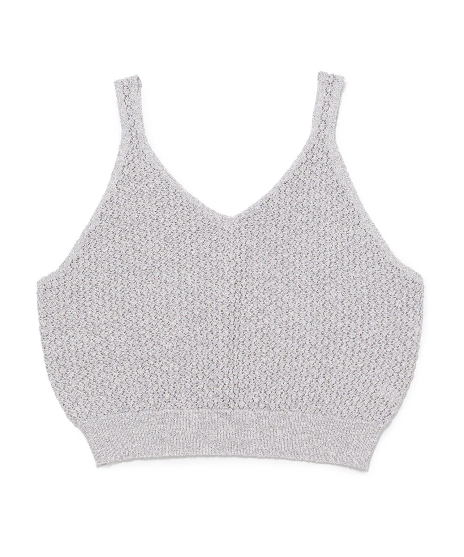 ROPE PICNIC PASSAGE「透かし編みルーズレイヤードニットベスト」|ベスト・ジレ|