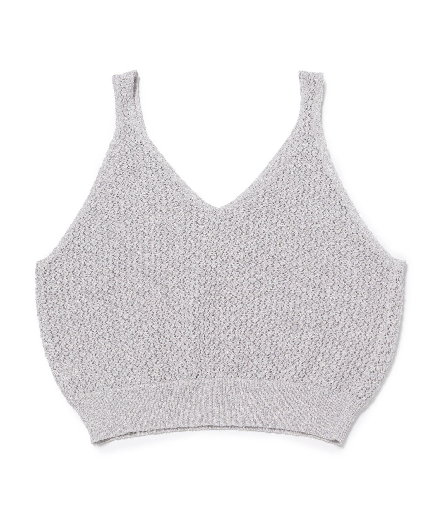 ROPE PICNIC PASSAGE「透かし編みルーズレイヤードニットベスト」|ベスト・ジレ|