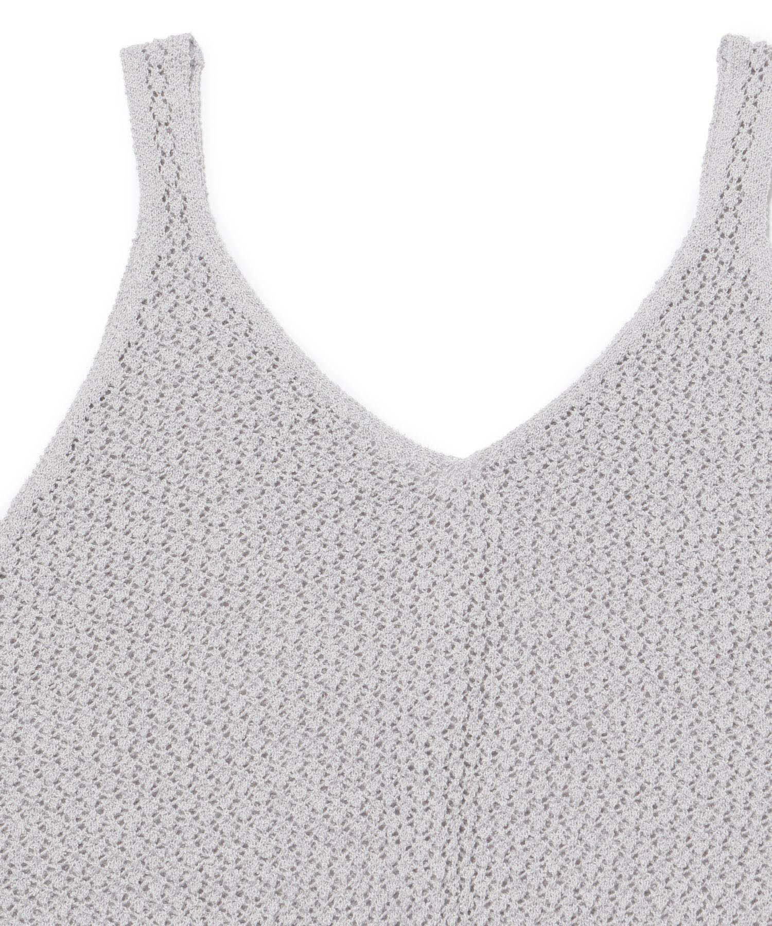 ROPE PICNIC PASSAGE「透かし編みルーズレイヤードニットベスト」|ベスト・ジレ|