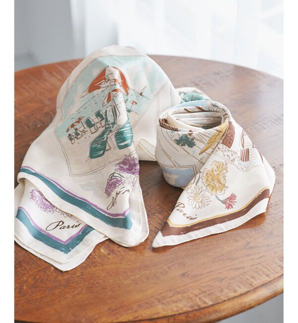 ROPE PICNIC PASSAGE「Souvenirs de voyage スカーフ」|バンダナ・スカーフ|