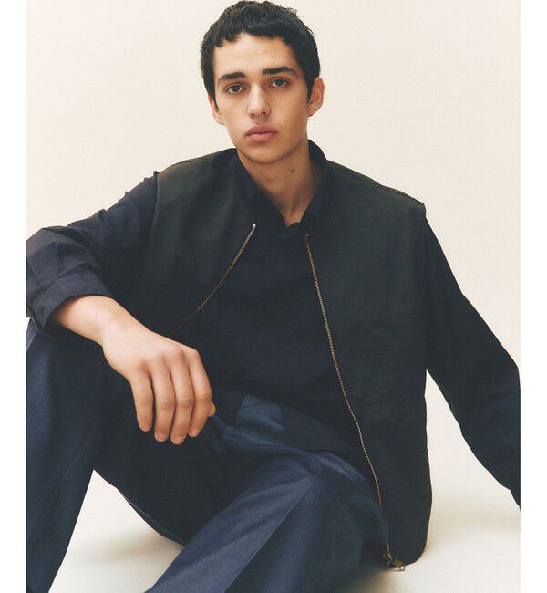 ADAM ET ROPE'「【小松マテーレ】ジップ ベスト / コンパクトサテン 」|ベスト・ジレ|