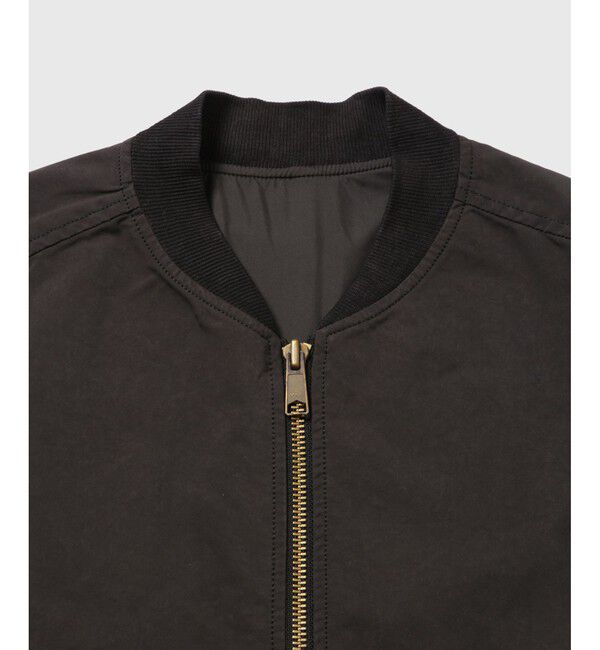 ADAM ET ROPE'「【小松マテーレ】ジップ ベスト / コンパクトサテン 」|ベスト・ジレ|