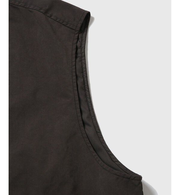 ADAM ET ROPE'「【小松マテーレ】ジップ ベスト / コンパクトサテン 」|ベスト・ジレ|