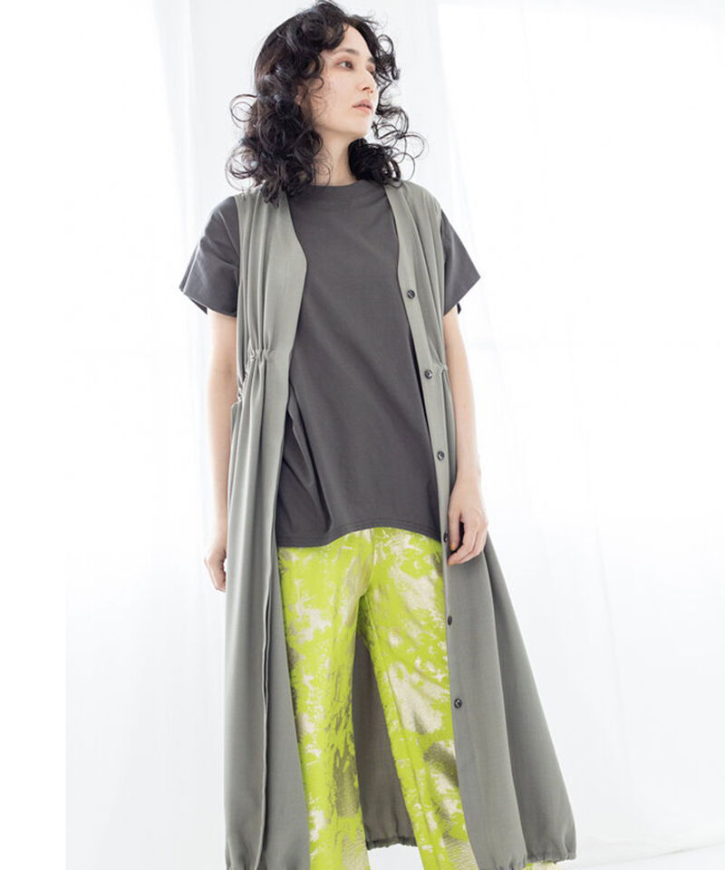  「ギャザーバルーンジレ」|ベスト・ジレ|L.KHAKI