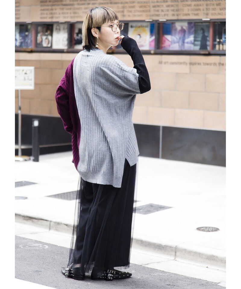  「切替ニットプルオーバー」|ニット・セーター|