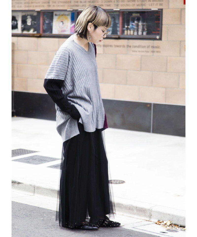  「切替ニットプルオーバー」|ニット・セーター|