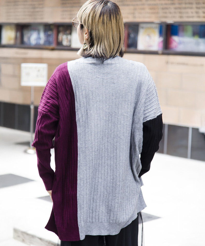  「切替ニットプルオーバー」|ニット・セーター|