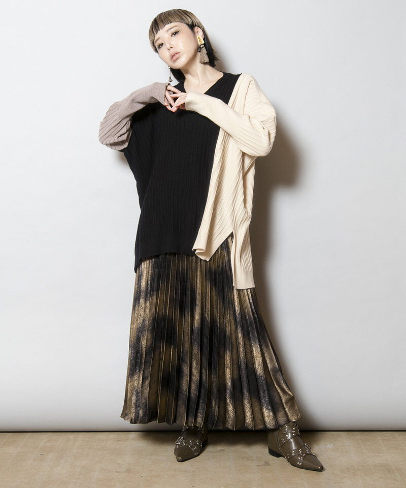  「切替ニットプルオーバー」|ニット・セーター|