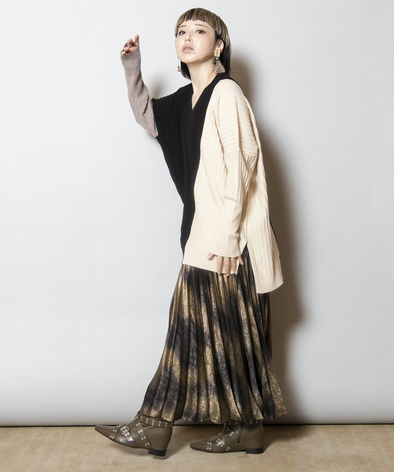  「切替ニットプルオーバー」|ニット・セーター|