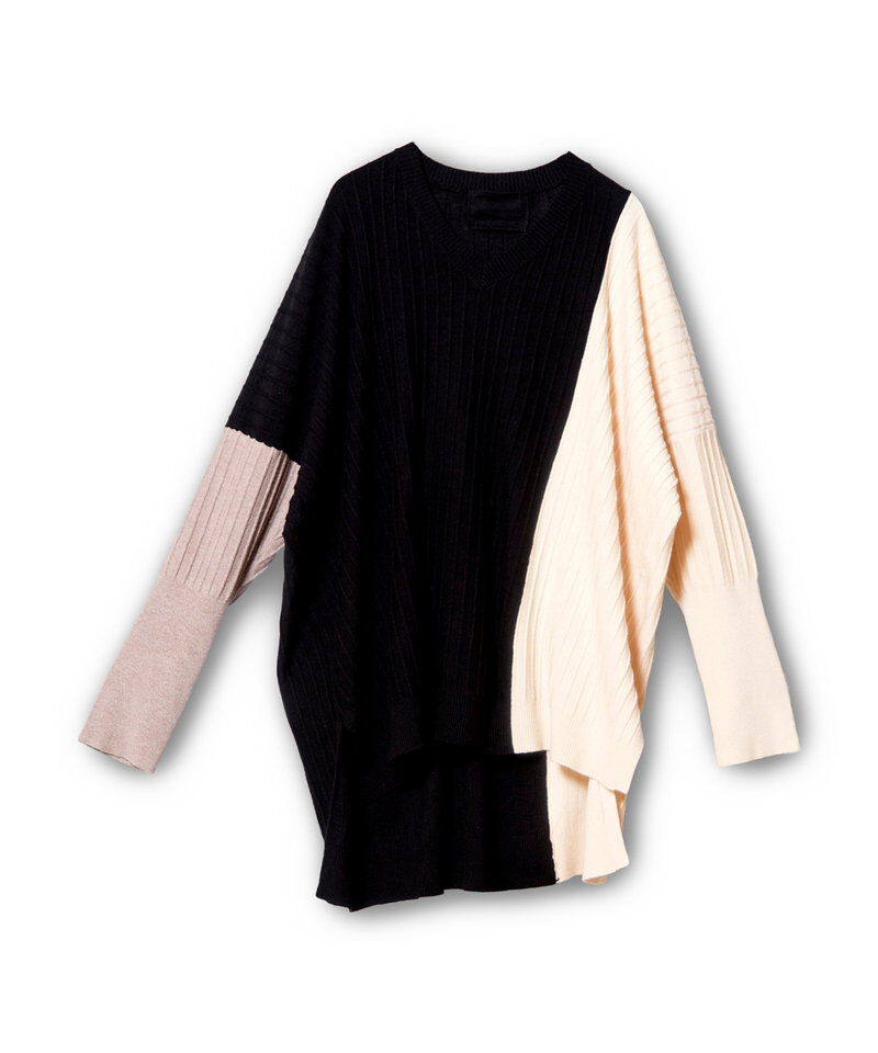  「切替ニットプルオーバー」|ニット・セーター|