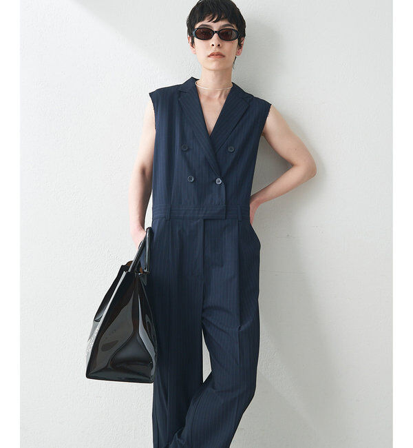  「【THE PAUSE】テーラーカラーノースリーブジャンプスーツ」|ワンピース|