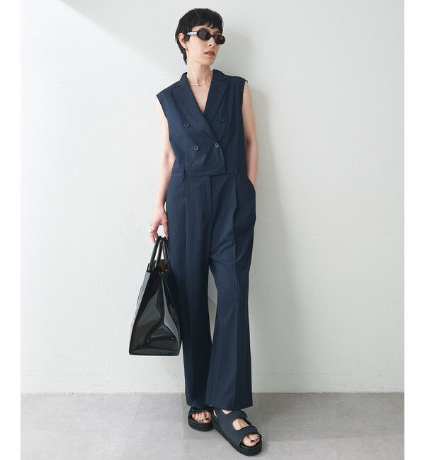  「【THE PAUSE】テーラーカラーノースリーブジャンプスーツ」|ワンピース|