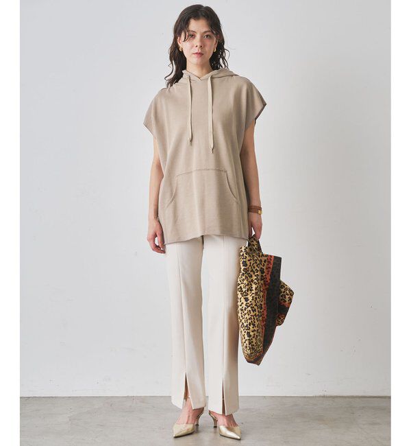  「【WEB限定】オーバーノースリーブパーカー」|Tシャツ・カットソー|