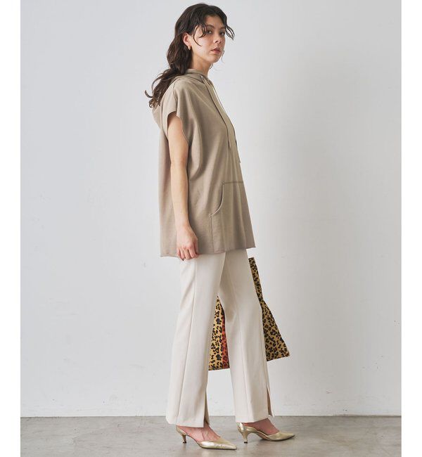  「【WEB限定】オーバーノースリーブパーカー」|Tシャツ・カットソー|