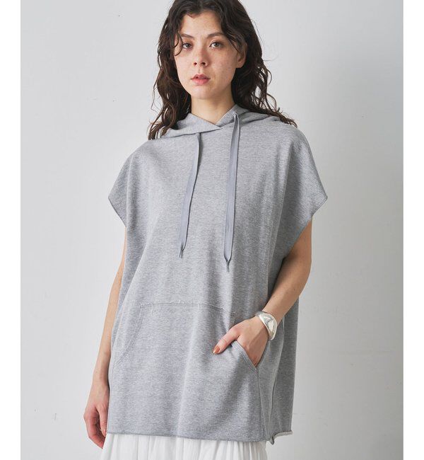  「【WEB限定】オーバーノースリーブパーカー」|Tシャツ・カットソー|グレー