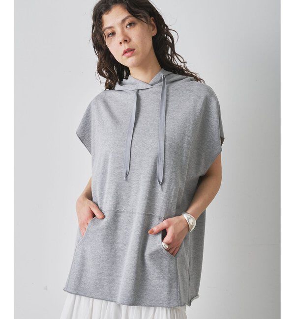  「【WEB限定】オーバーノースリーブパーカー」|Tシャツ・カットソー|