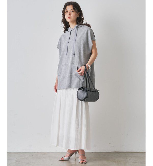  「【WEB限定】オーバーノースリーブパーカー」|Tシャツ・カットソー|