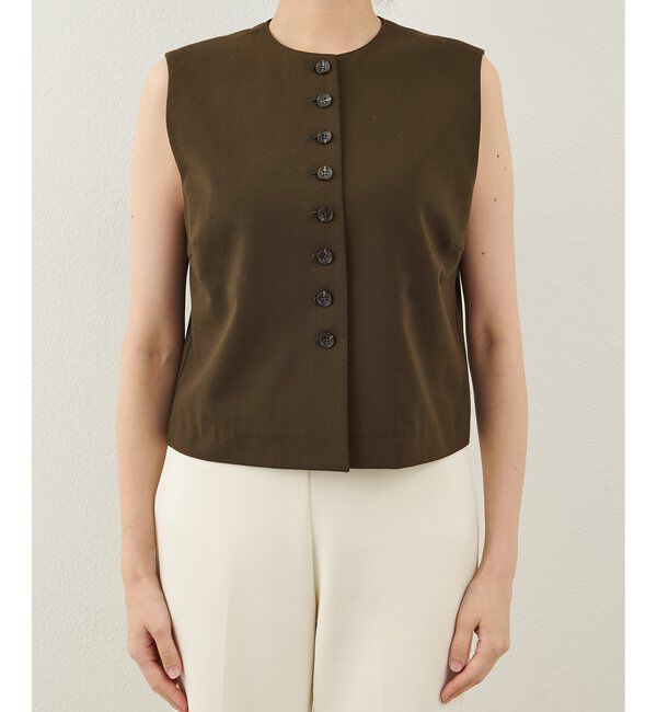 THE PAUSE「【THE PAUSE】トロコンパクトジレ」|ベスト・ジレ|