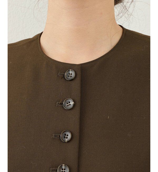 THE PAUSE「【THE PAUSE】トロコンパクトジレ」|ベスト・ジレ|