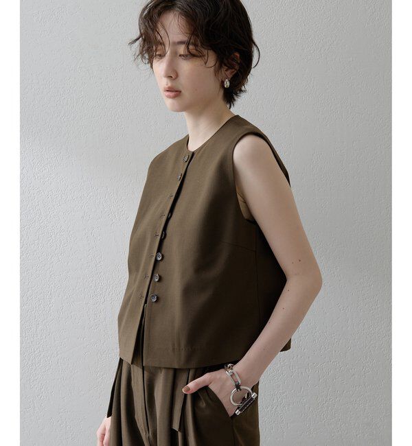 THE PAUSE「【THE PAUSE】トロコンパクトジレ」|ベスト・ジレ|