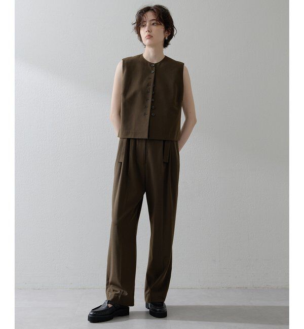 THE PAUSE「【THE PAUSE】トロコンパクトジレ」|ベスト・ジレ|