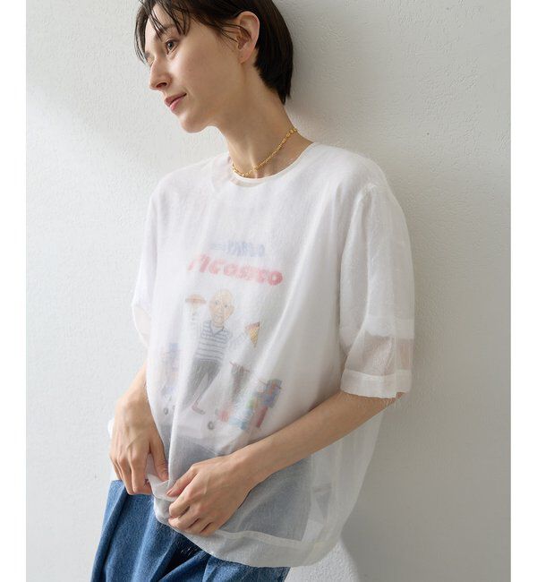  「シアーフェザーTEE」|シャツ・ブラウス|