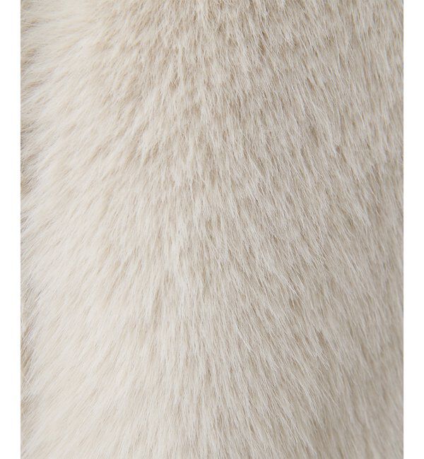 THE PAUSE「【THE PAUSE】フェイクファークルーネックジレ」|ベスト・ジレ|