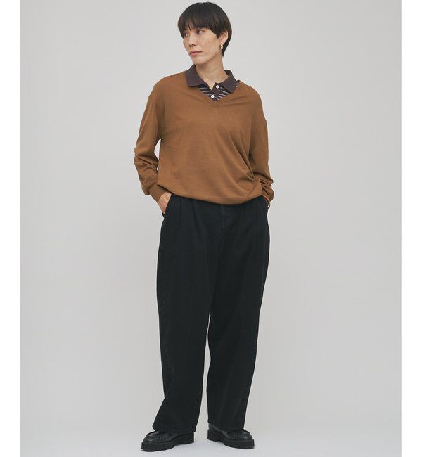 GEMINI「【GEMINI】ハイゲージVネックニットプルオーバー」|ニット・セーター|