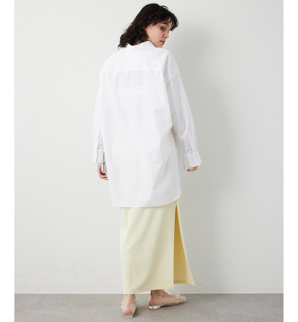  「カットジョーゼットスリットスカート」|スカート|