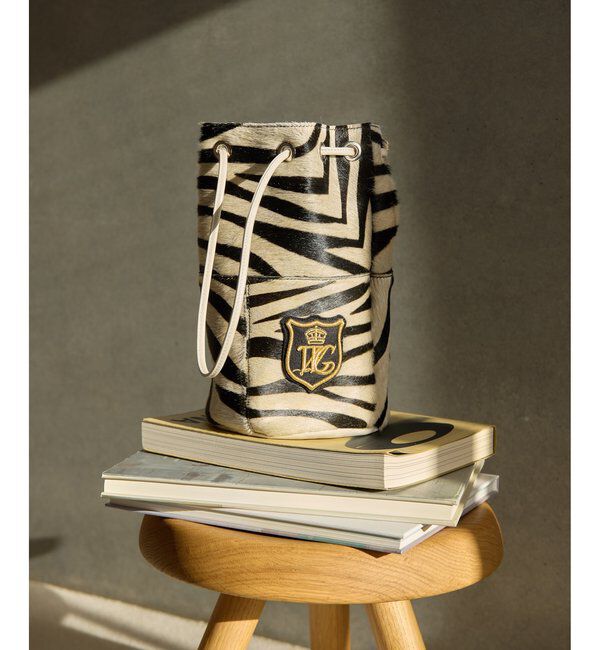  「【MARCO MASI】ヘアレザーワッペン巾着」|トートバッグ|