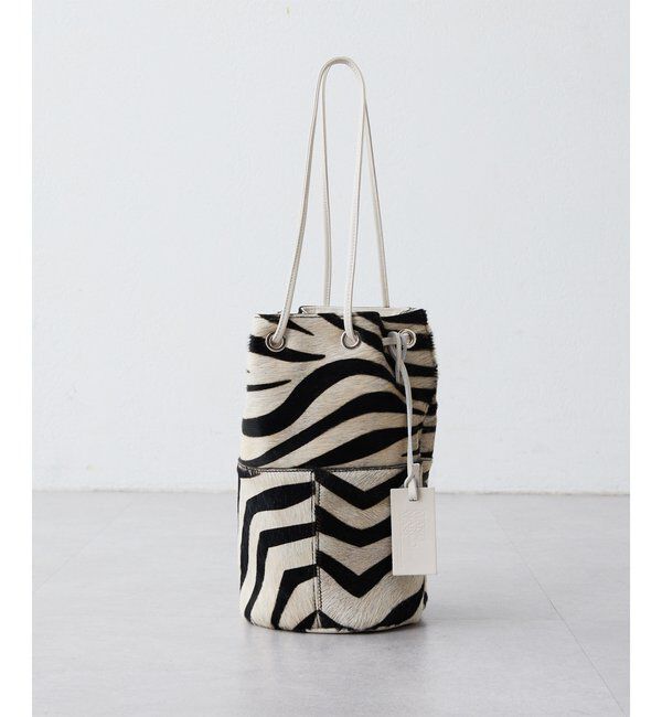  「【MARCO MASI】ヘアレザーワッペン巾着」|トートバッグ|