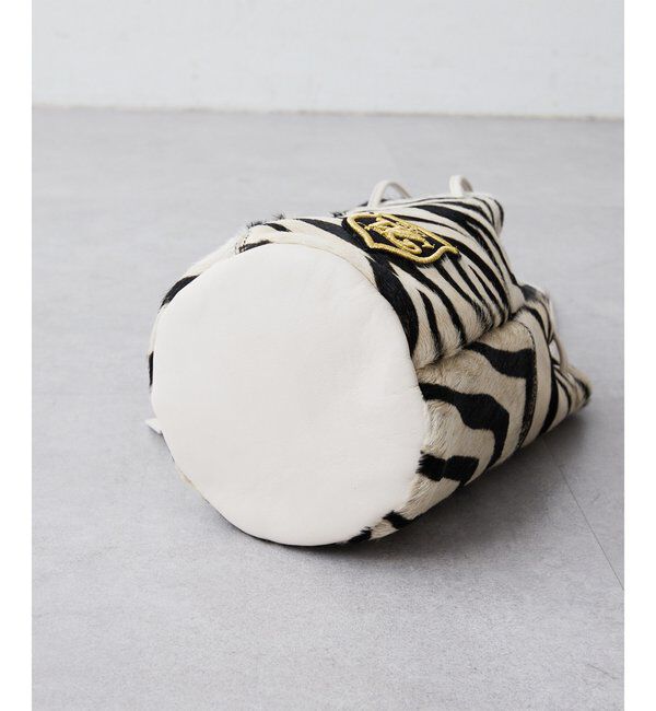  「【MARCO MASI】ヘアレザーワッペン巾着」|トートバッグ|