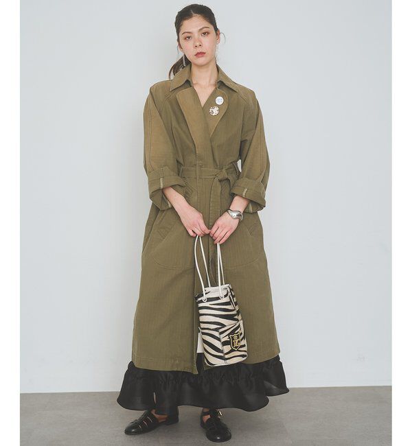  「【MARCO MASI】ヘアレザーワッペン巾着」|トートバッグ|