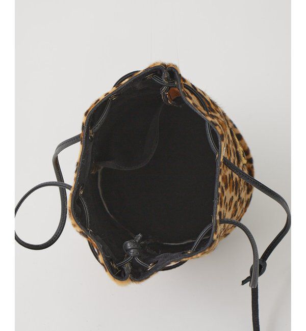  「【MARCO MASI】ヘアレザーワッペン巾着」|トートバッグ|