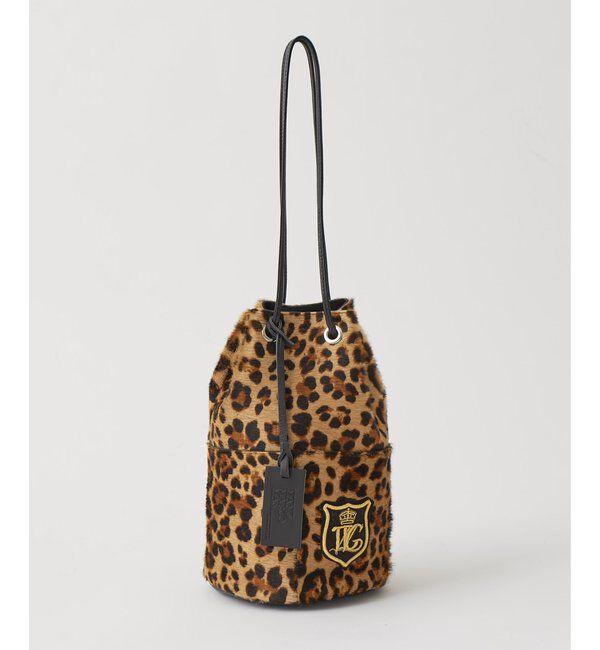  「【MARCO MASI】ヘアレザーワッペン巾着」|トートバッグ|