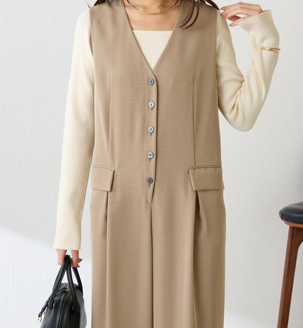  「【スタイルアップ】ベストオールインワン/セレモニー」|ワンピース|