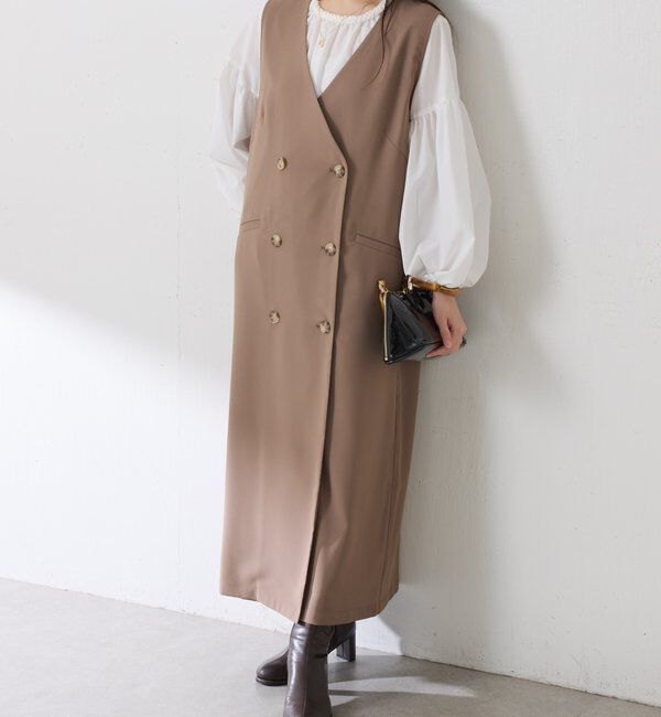  「フロントボタンジャンパースカート」|ワンピース|