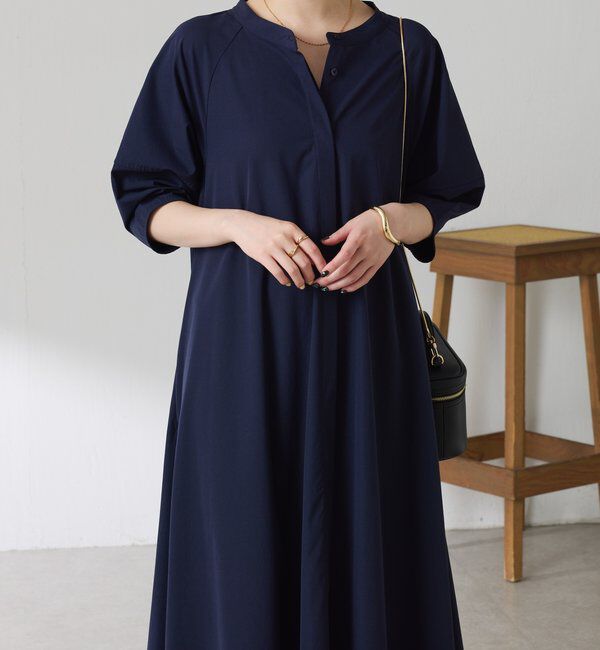  「クールタッチハーフスリーブワンピース」|ワンピース|