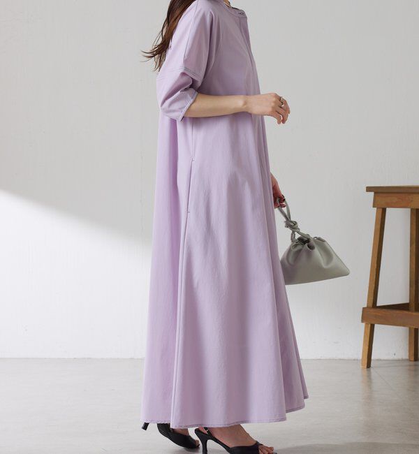  「クールタッチハーフスリーブワンピース」|ワンピース|