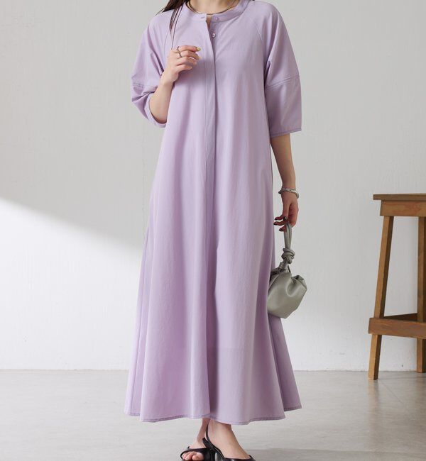  「クールタッチハーフスリーブワンピース」|ワンピース|