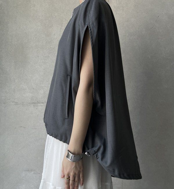  「【WEB限定】サークルドレープベスト」|ベスト・ジレ|